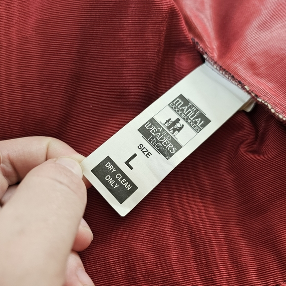 80's Vintage Santa Christmas Retro Needlepoint Tapestry Vest - Picture 7 of 9